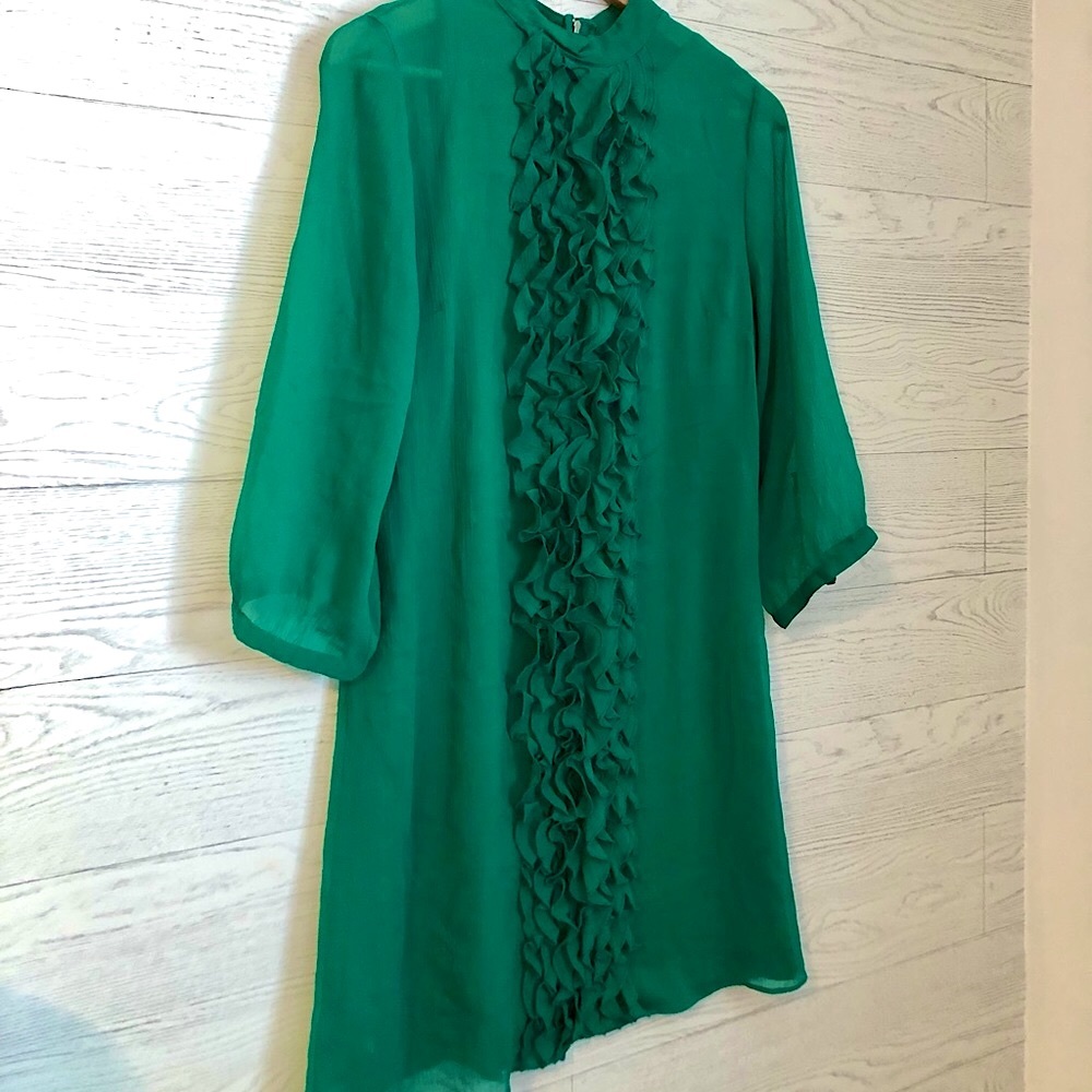 Vero Moda Ditti Ruffle Front Shift Dress, Sz M